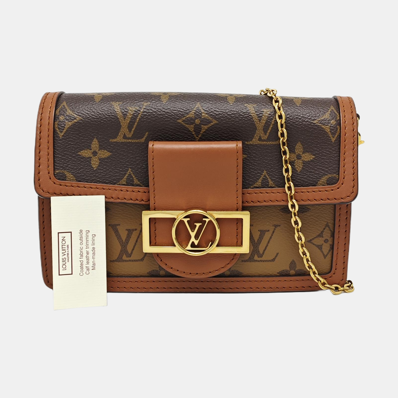 DAUPHINE WOC Monogram Coated Canvas Brown