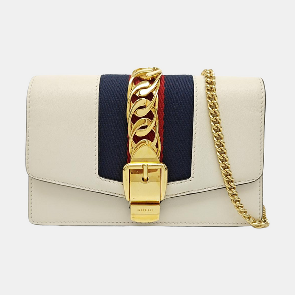 Sylvie Super Mini Calfskin White