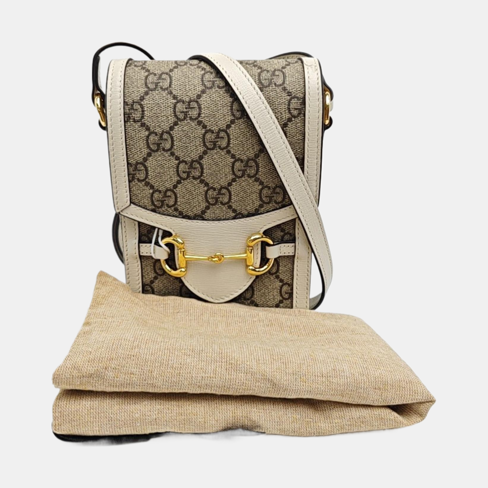Horsebit 1955 Mini Coated Canvas Beige