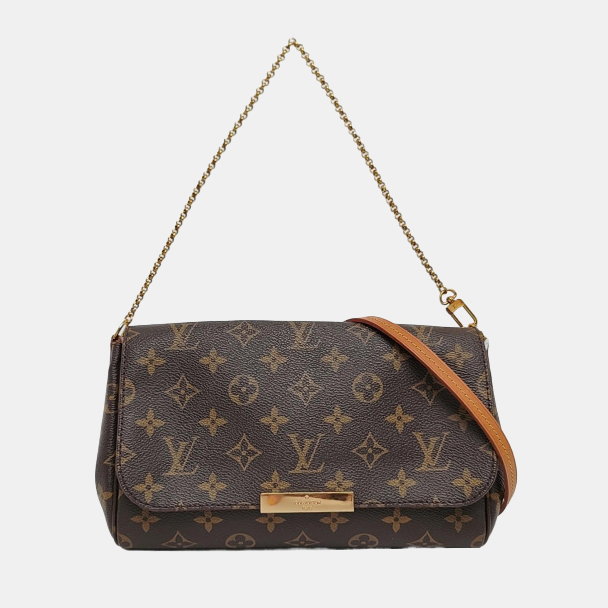 FAVORITE MM Monogram Coated Canvas Brown