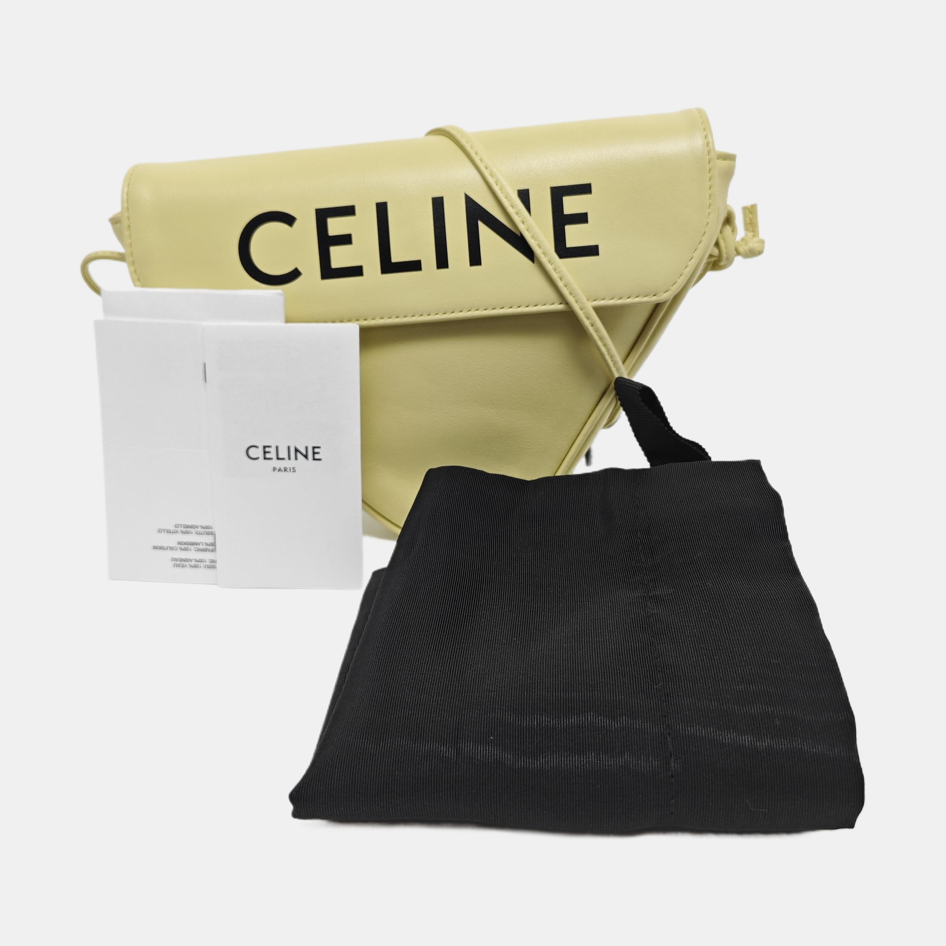 TRIANGLE Calfskin Yellow