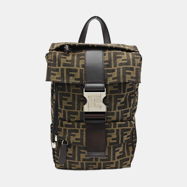 Canvas Top Handle Bag Small Brown