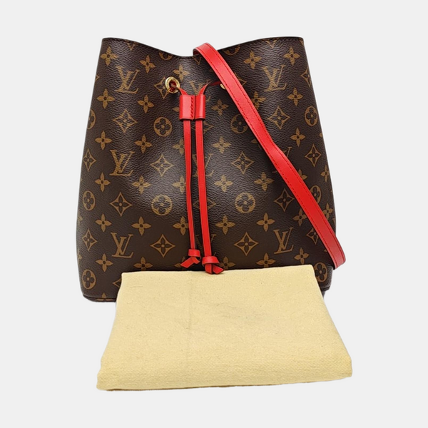 NÉONOÉ MM Monogram Coated Canvas Brown