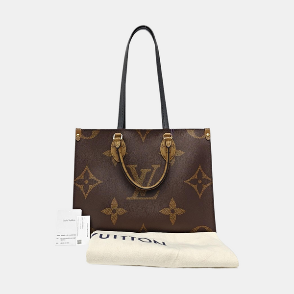 ONTHEGO MM Monogram Coated Canvas Brown