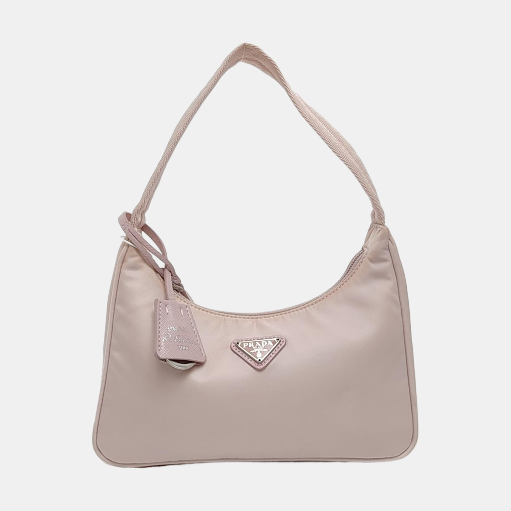 Authenticated pre-owned  Re-Edition Nylon Pink - Top Handle Bag at Looply