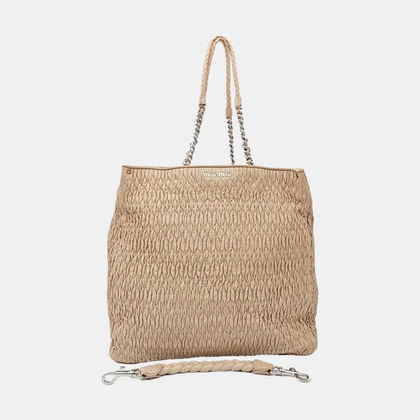 Quilted Lambskin Tote Bag Pink