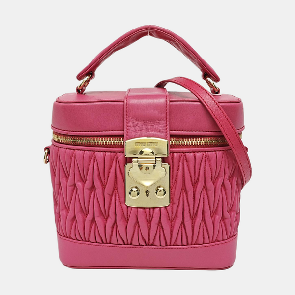 Quilted Lambskin Shoulder Bag Red