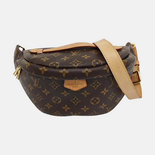 BUMBAG Monogram Coated Canvas Brown