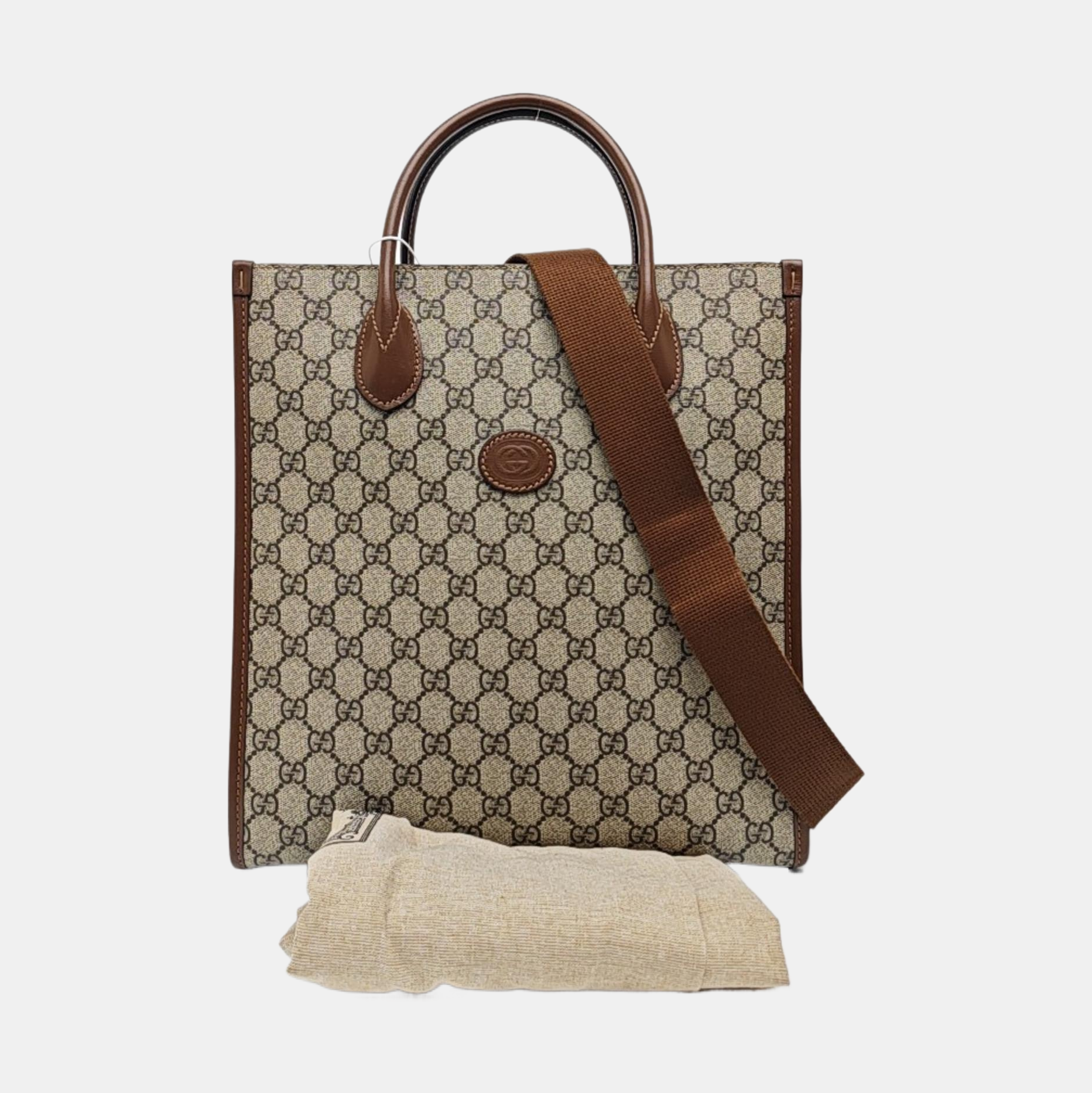 GG Multicolor Monogram Coated Canvas Beige