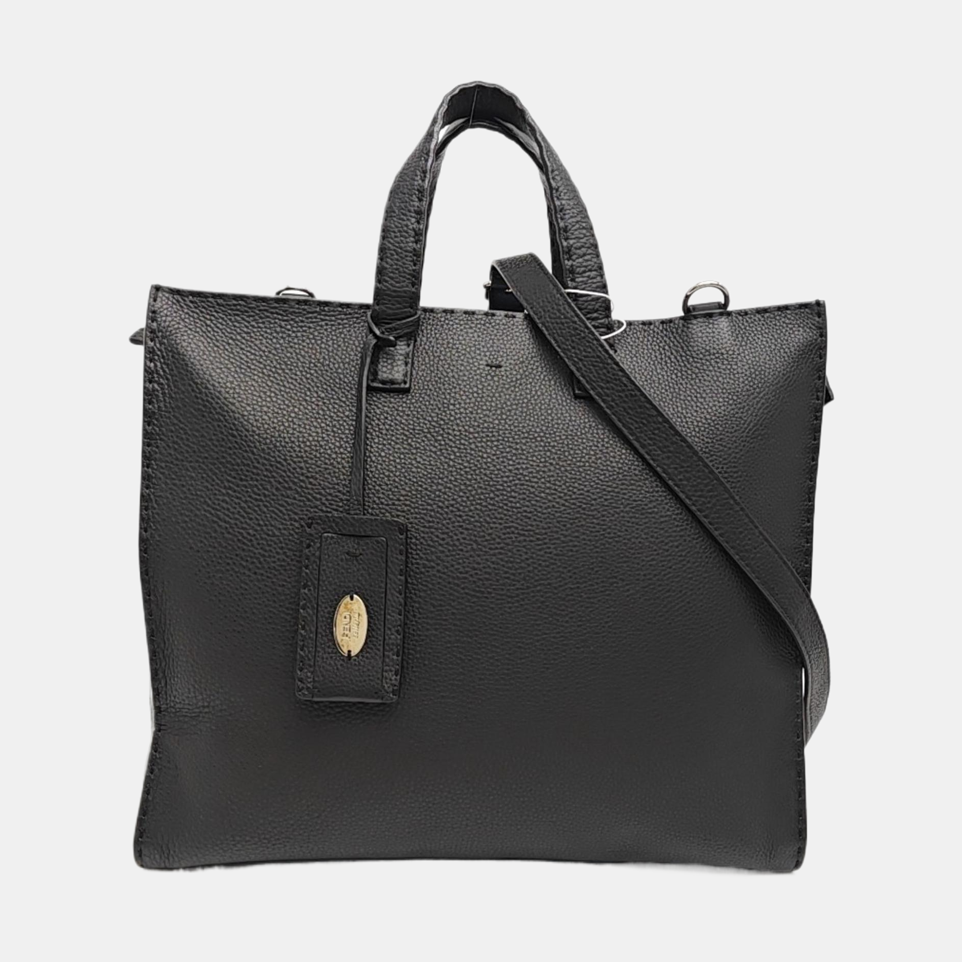 Calfskin Shoulder Bag Black