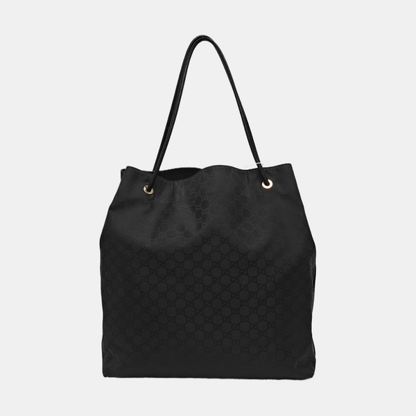 Monogram Canvas Tote Bag Black
