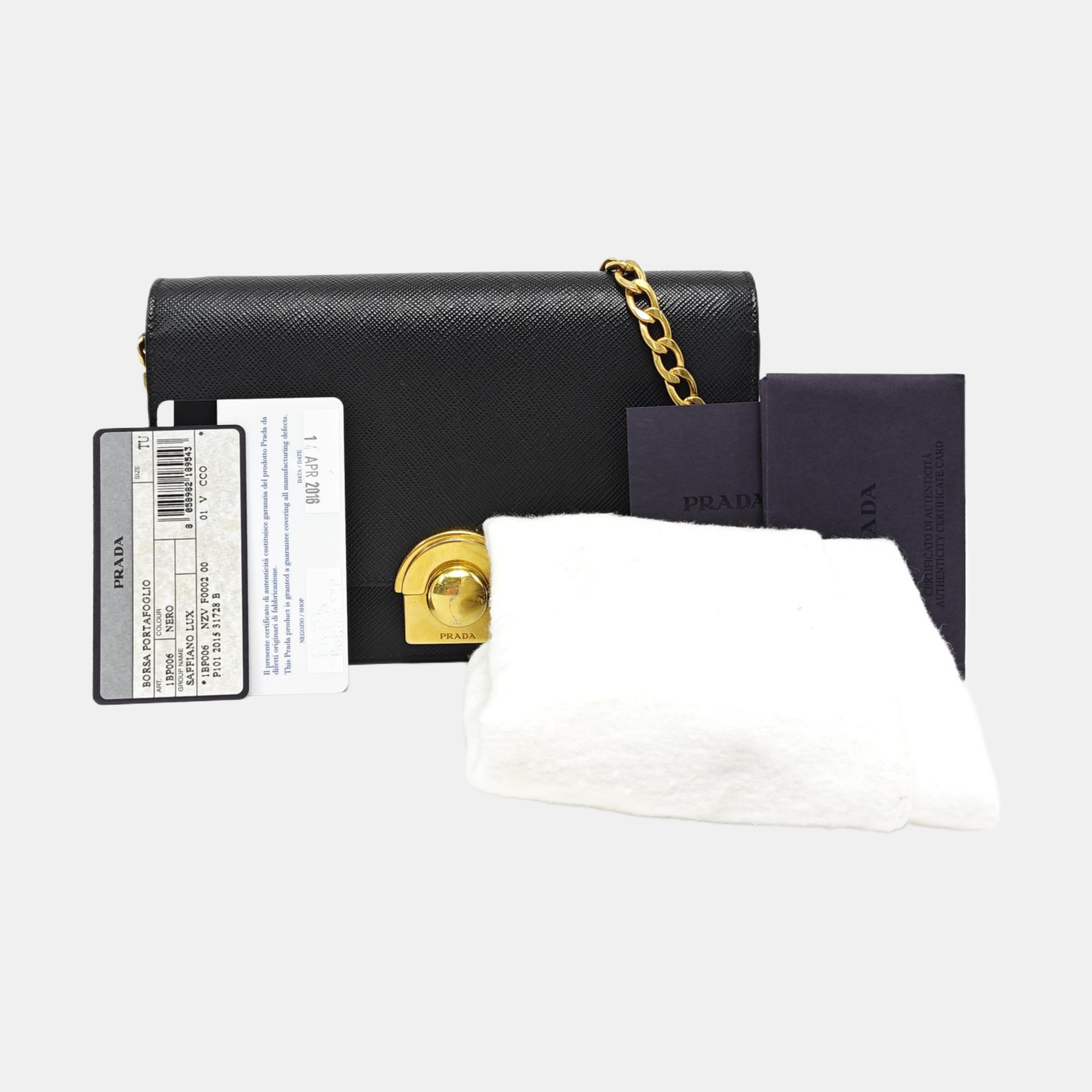 Calfskin Shoulder Bag Black