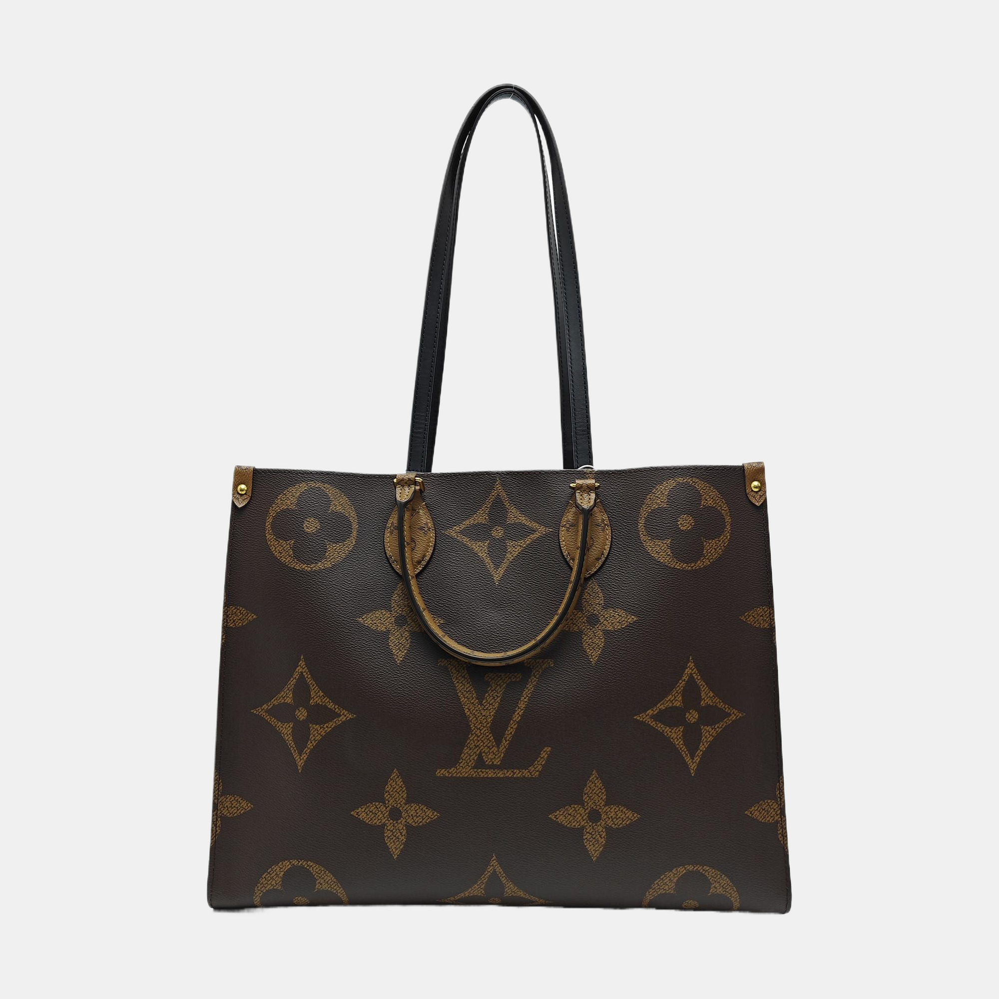 ONTHEGO GM Monogram Coated Canvas Brown