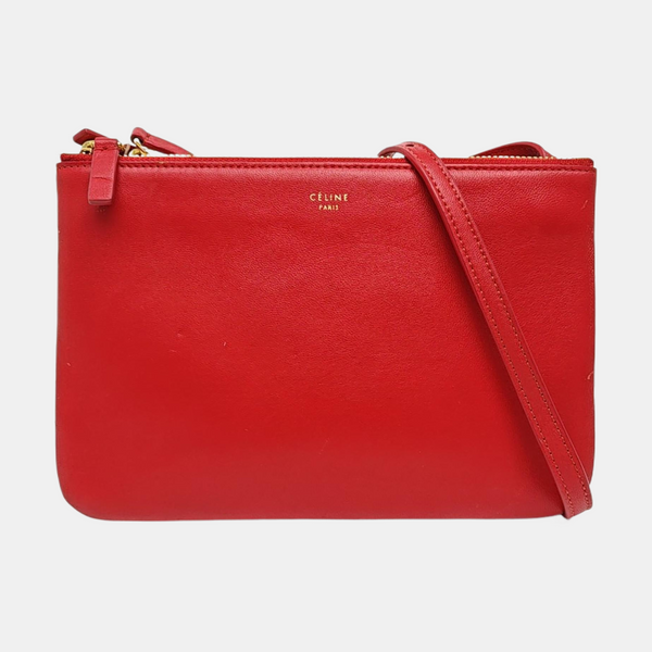 TRIO Small Calfskin Red