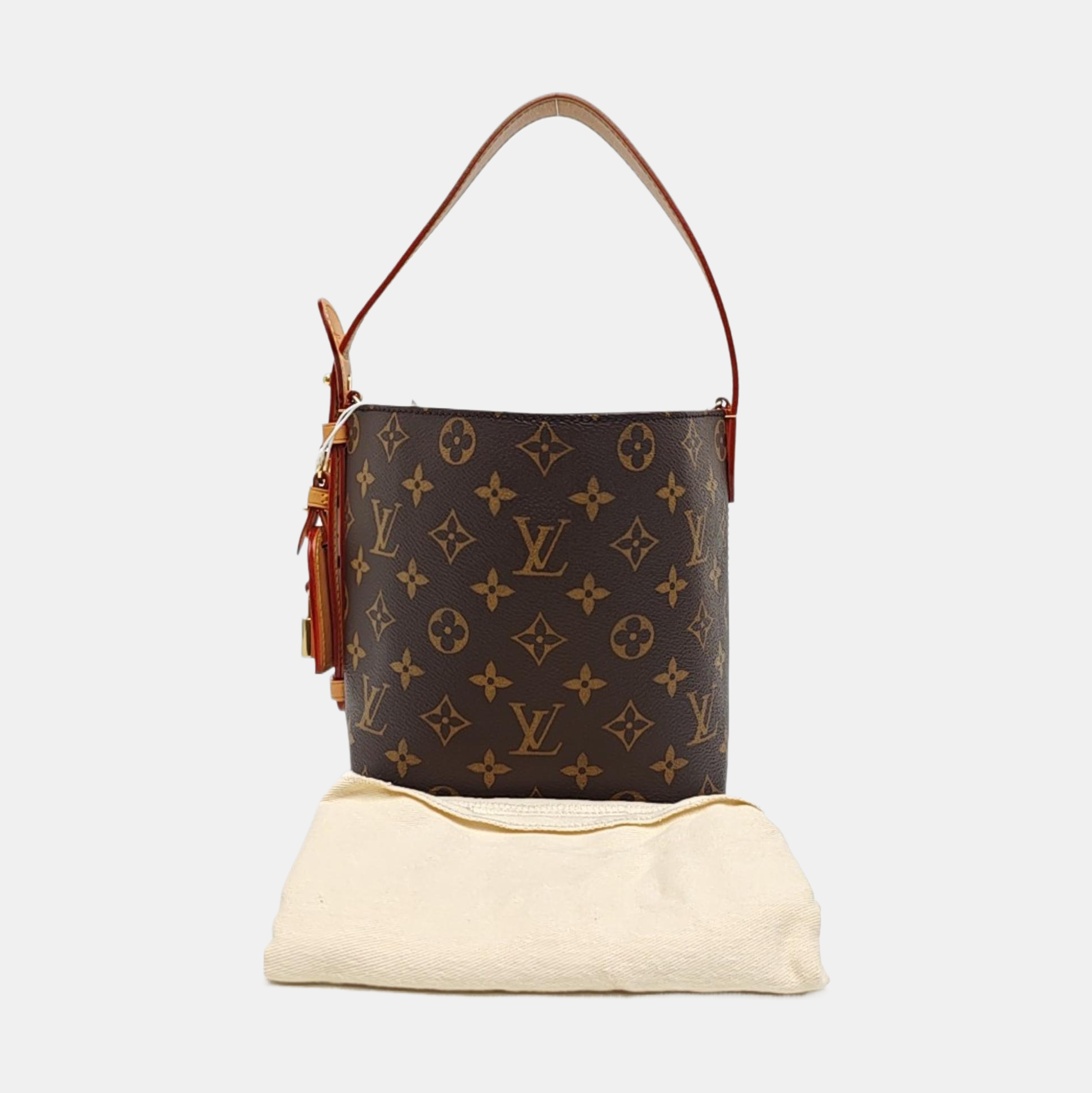 ALL IN Monogram Coated Canvas Brown