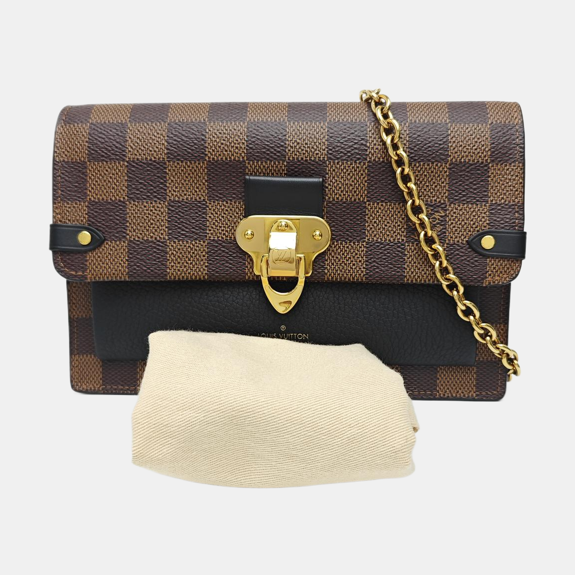 VAVIN Damier Ebene Coated Canvas Brown