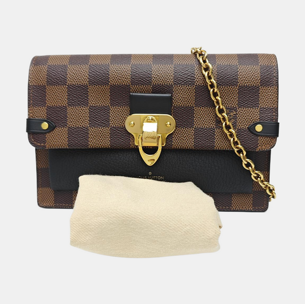 VAVIN Damier Ebene Coated Canvas Brown