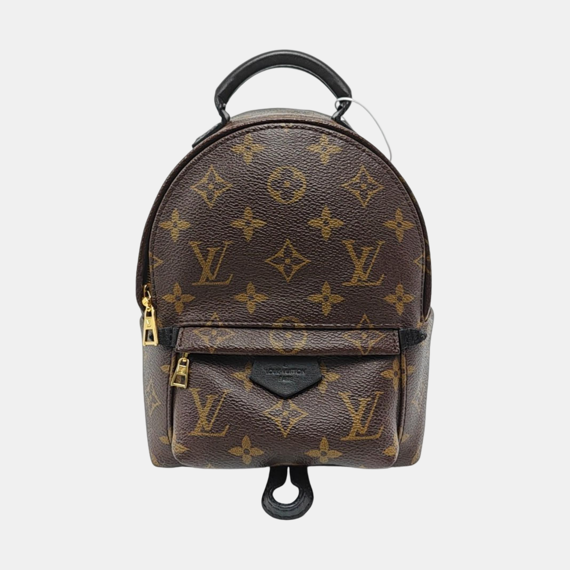 PALM SPRINGS Mini Monogram Coated Canvas Brown