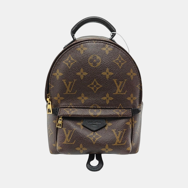 PALM SPRINGS Mini Monogram Coated Canvas Brown
