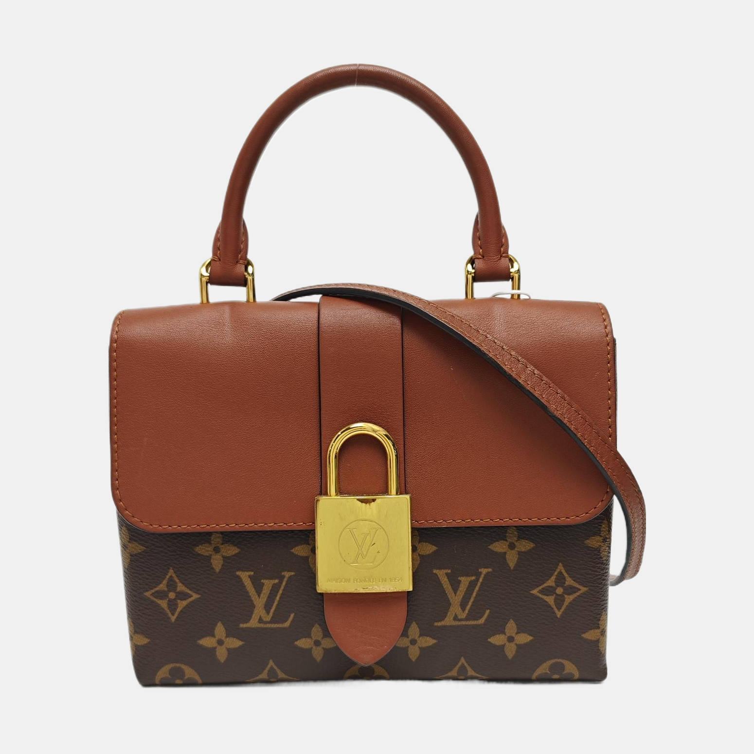 LOCKY BB Monogram Coated Canvas Brown