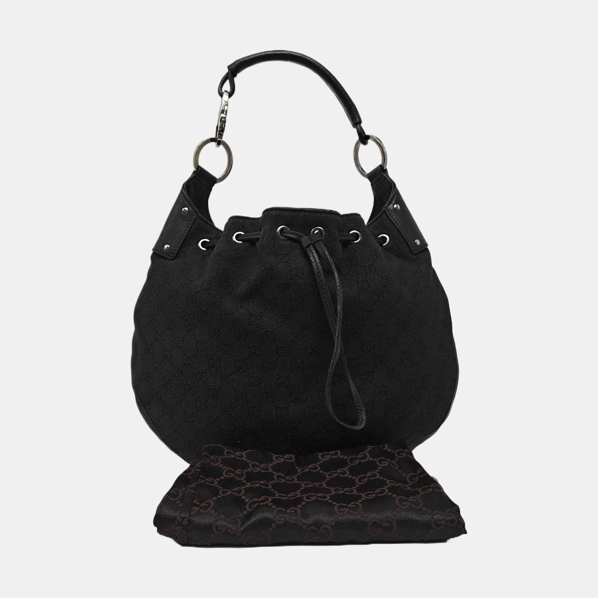 Monogram Canvas Tote Bag Black