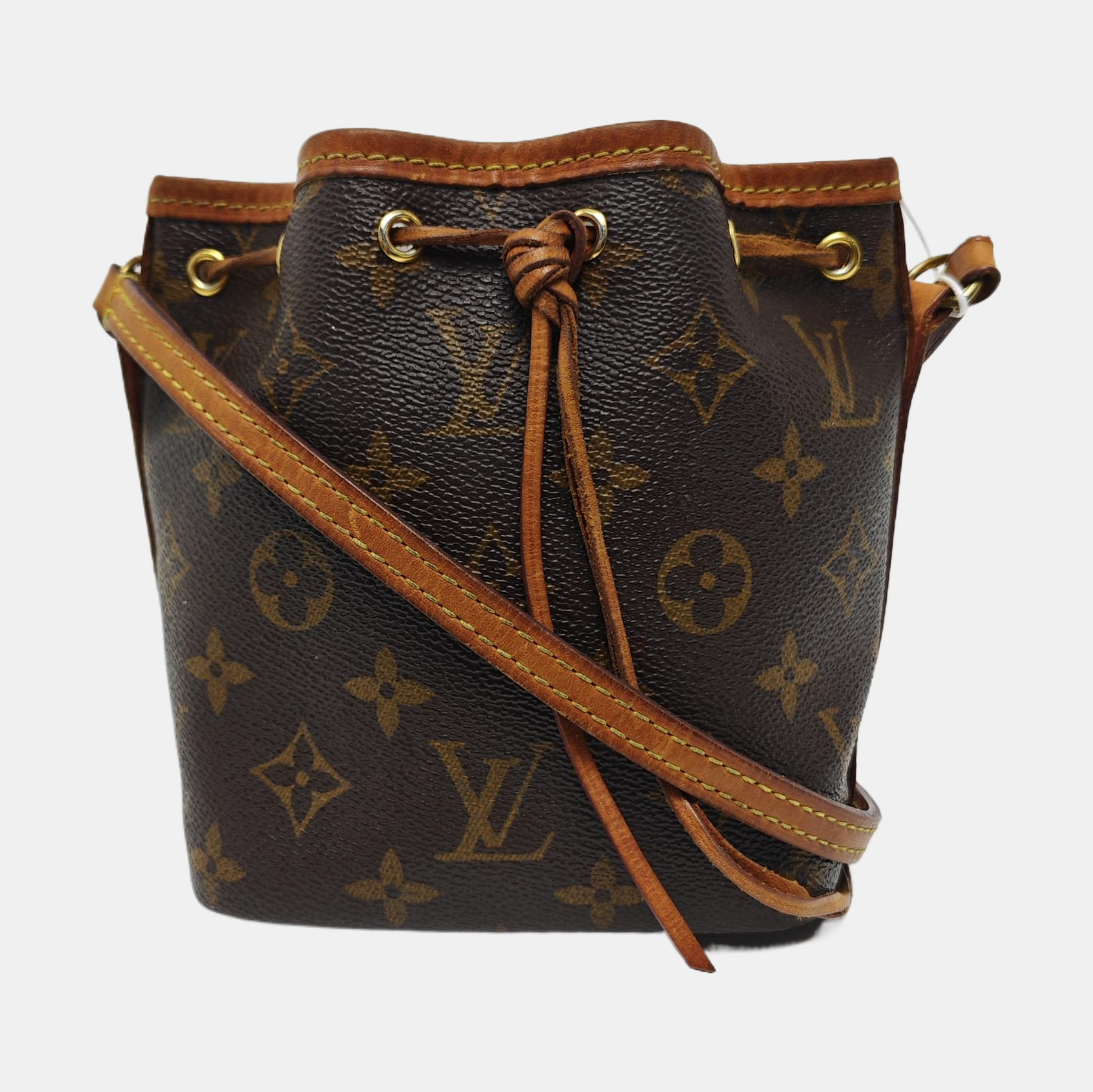 NÉONOÉ Nano Monogram Coated Canvas Brown