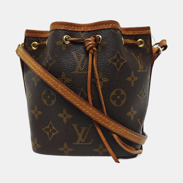 NÉONOÉ Nano Monogram Coated Canvas Brown