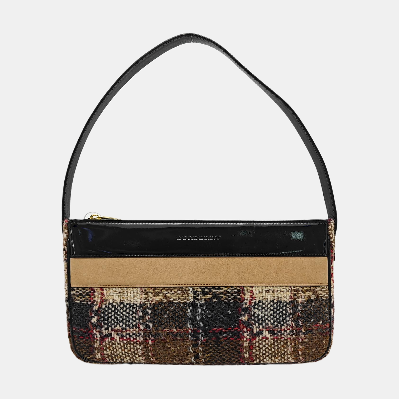 Wool Top Handle Bag Multicolor
