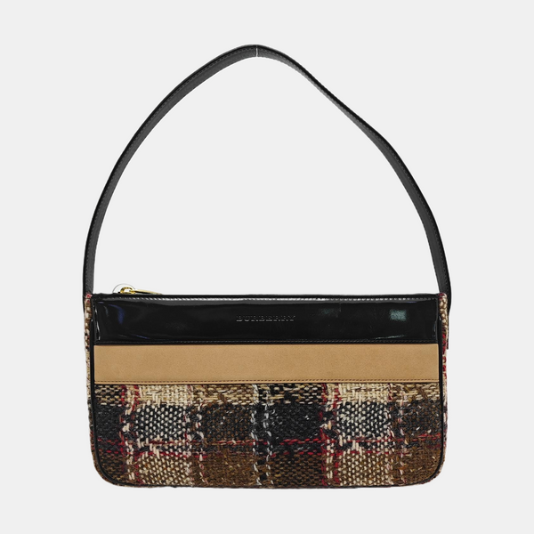 Wool Top Handle Bag Multicolor
