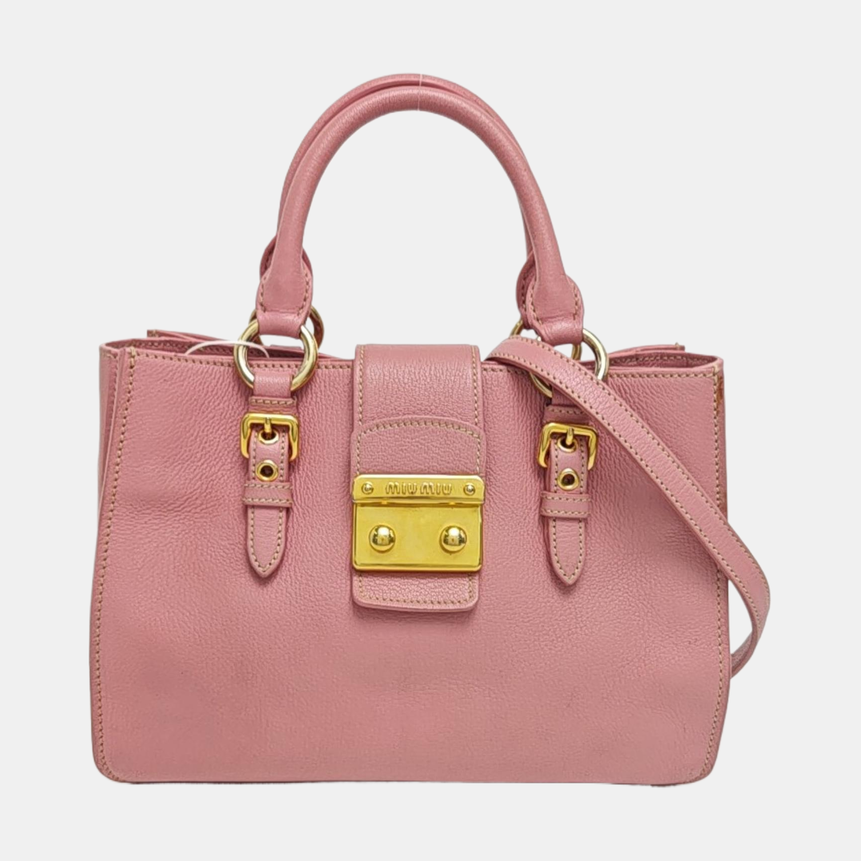 Calfskin Tote Bag Pink