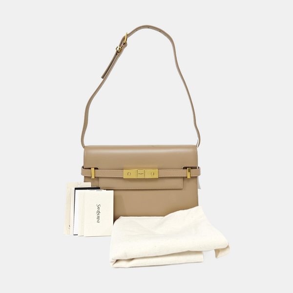 MANHATTAN Small Calfskin Beige