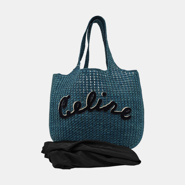 Large Straw Blue