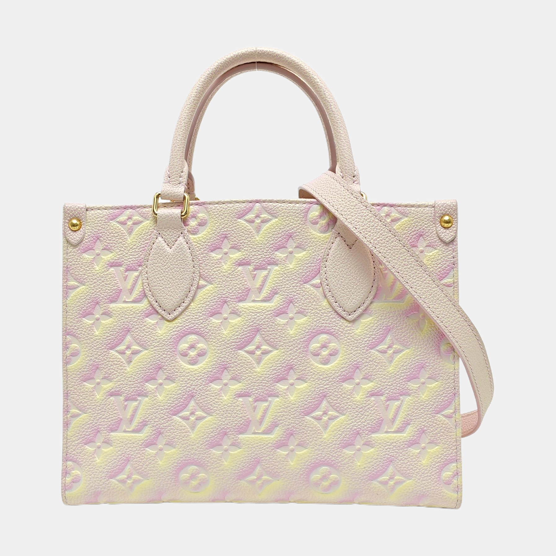 ONTHEGO PM Monogram Calfskin Pink