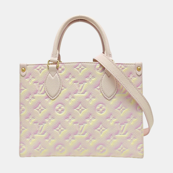 ONTHEGO PM Monogram Calfskin Pink