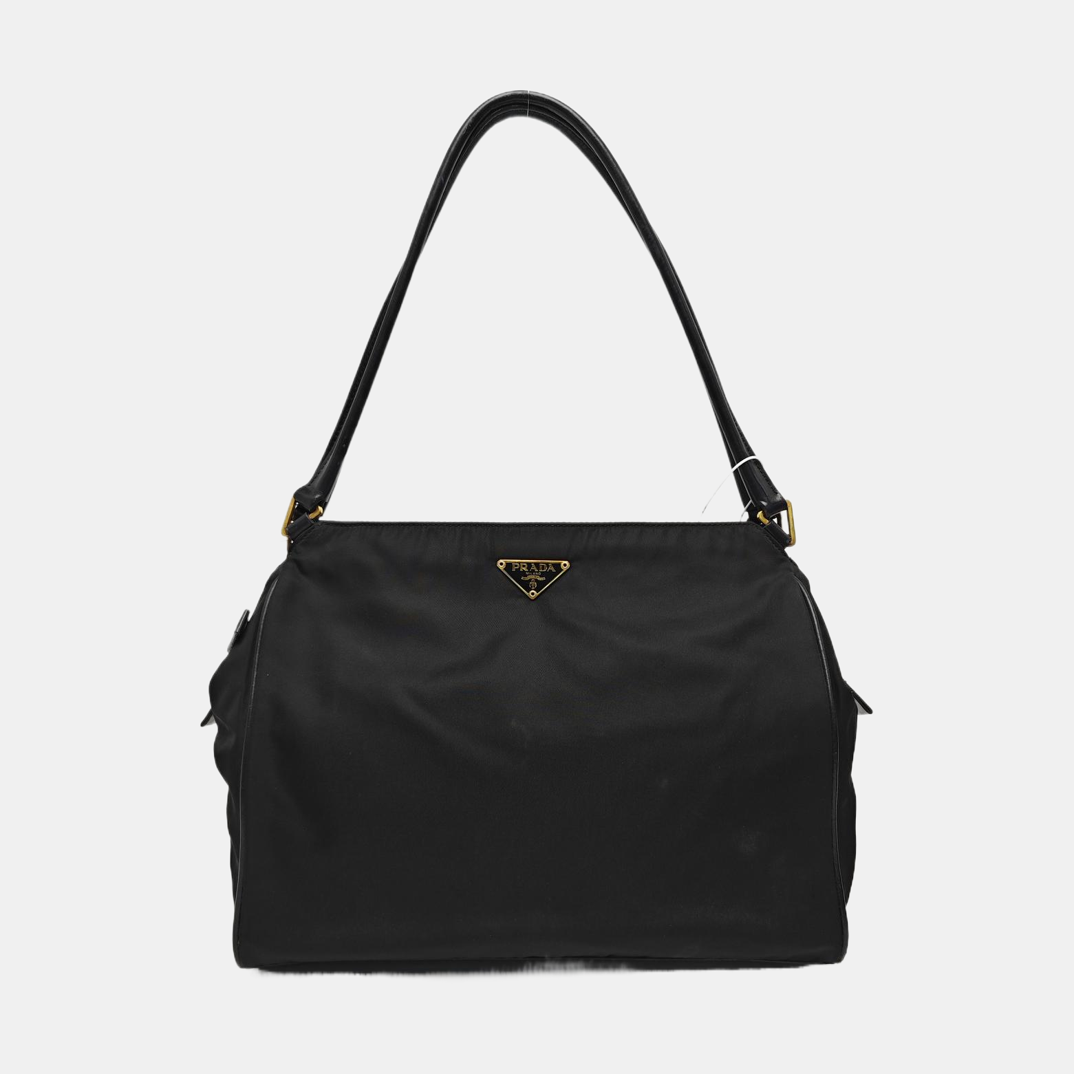Nylon Top Handle Bag Black