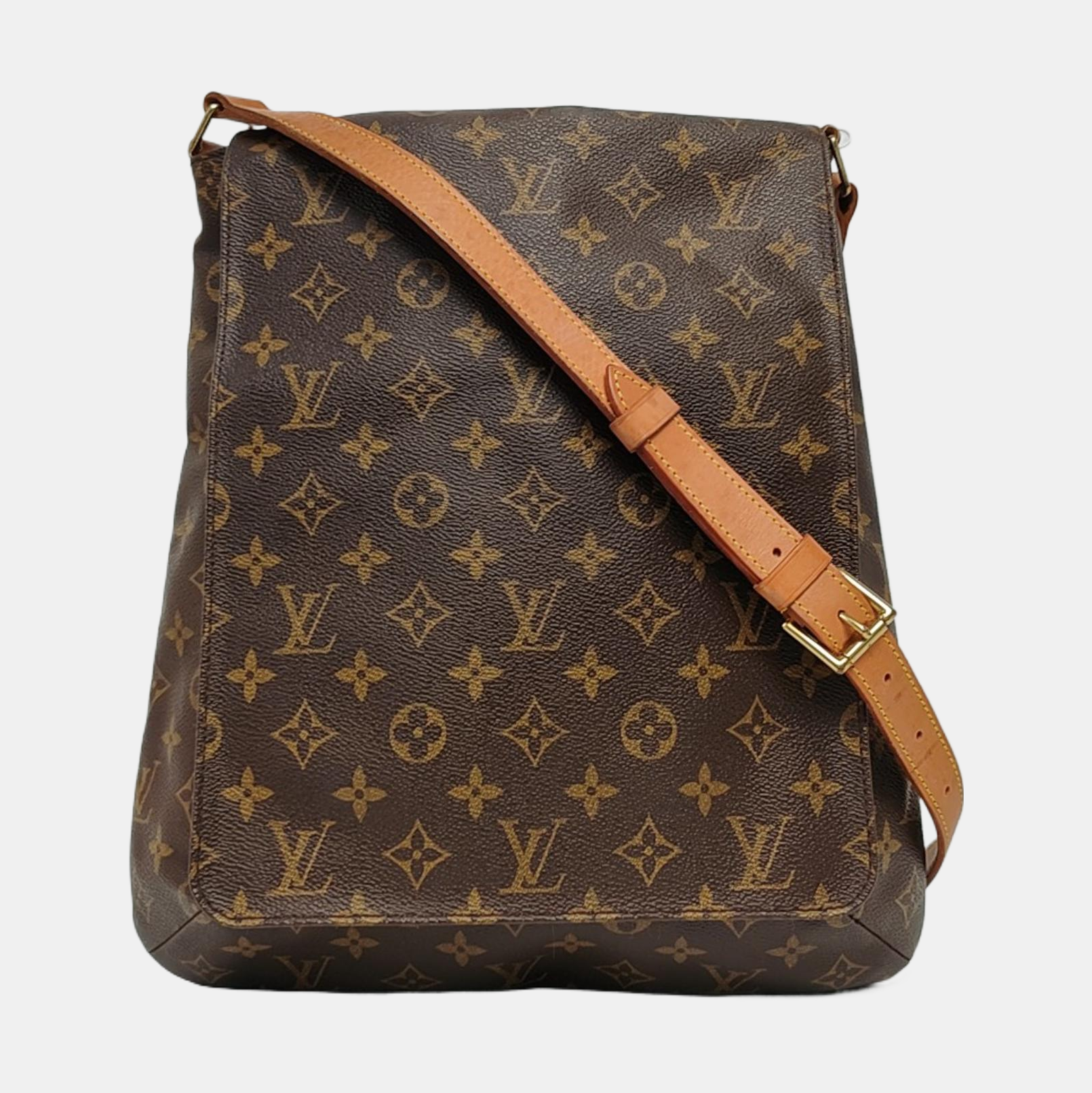 MUSETTE TANGO Monogram Coated Canvas Brown