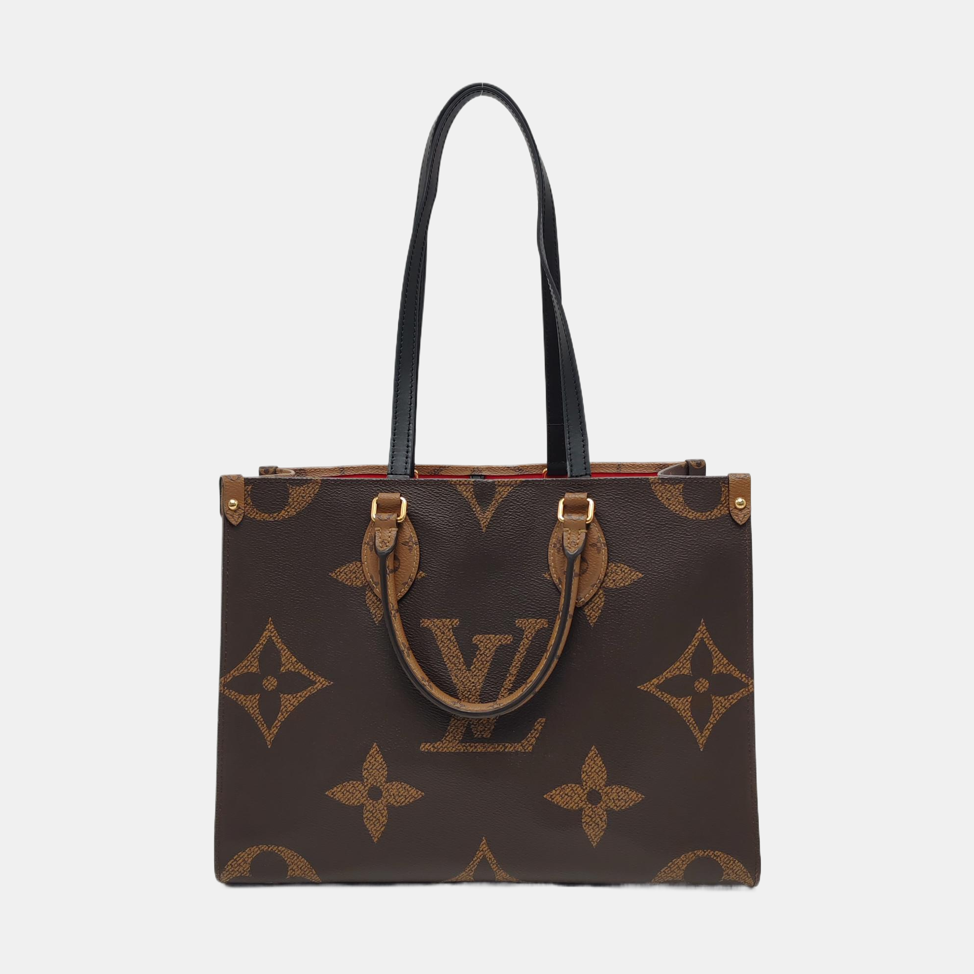 ONTHEGO MM Monogram Coated Canvas Brown