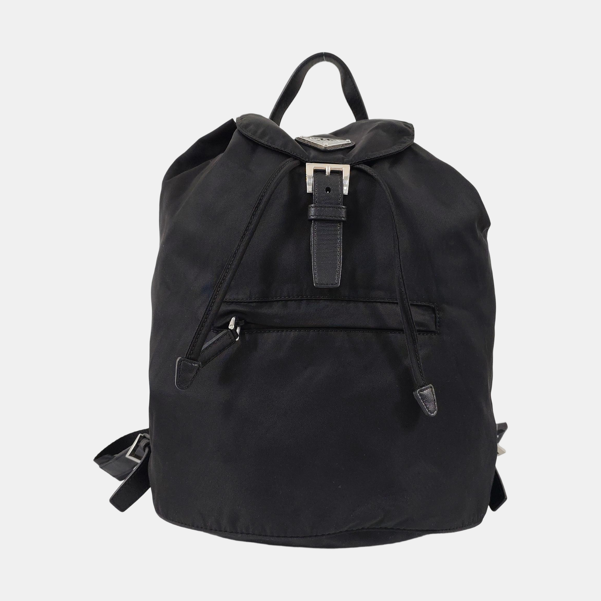 Nylon Backpack Black