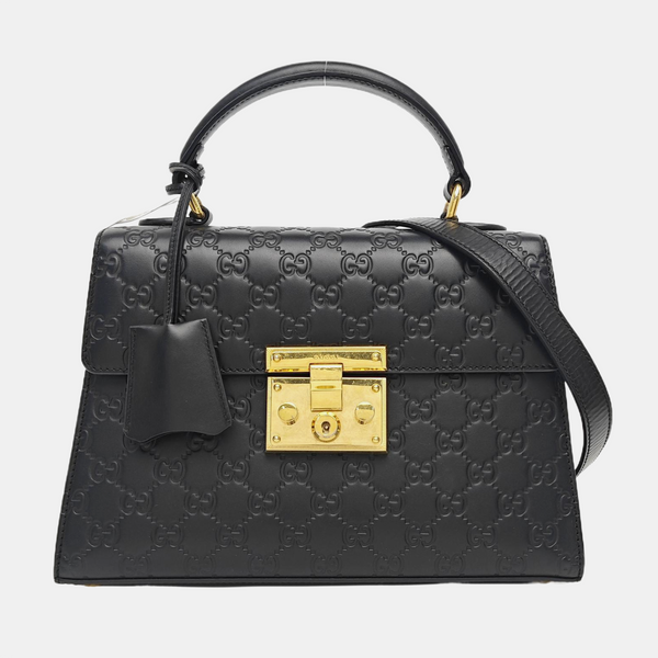 Padlock Small Calfskin Black