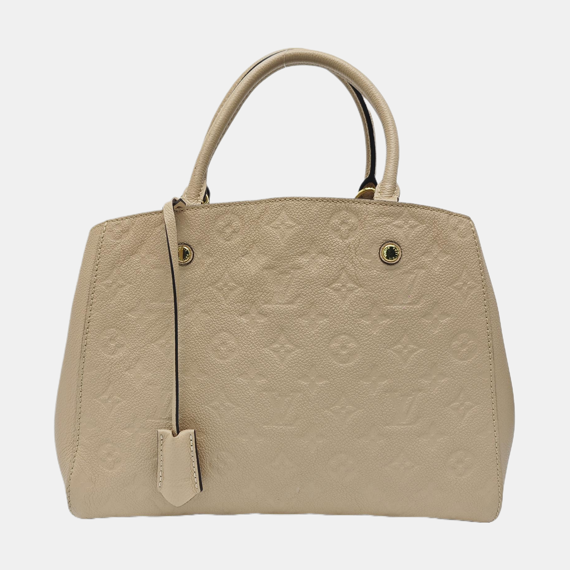 MONTAIGNE Monogram Calfskin Beige