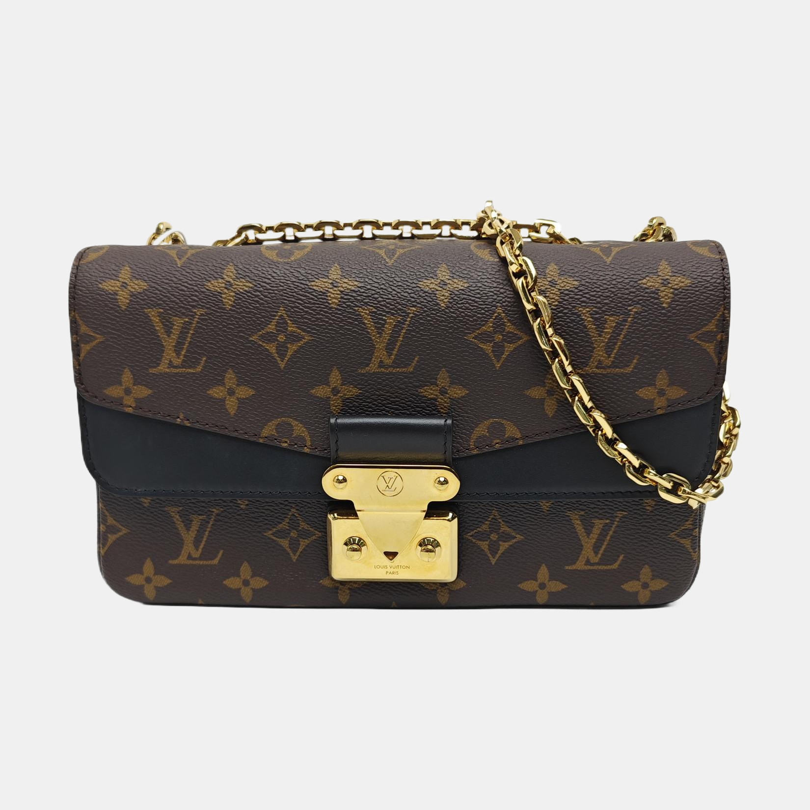 MARCEAU Monogram Coated Canvas Brown