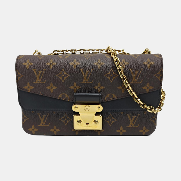 MARCEAU Monogram Coated Canvas Brown