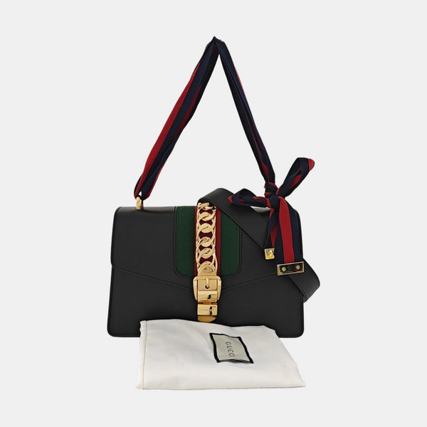 Sylvie Small Calfskin Black