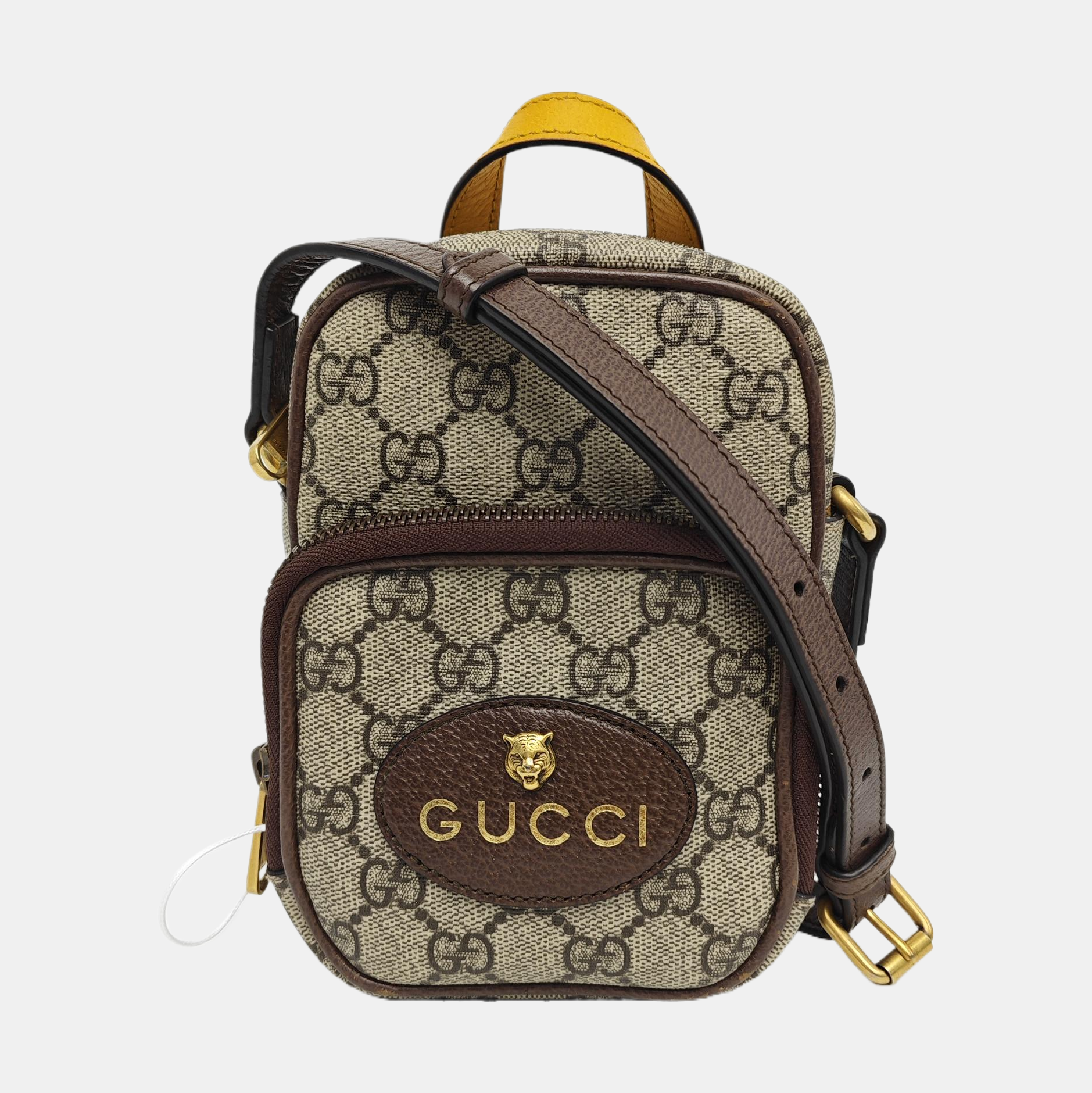 Neo Vintage Mini Monogram Coated Canvas Brown