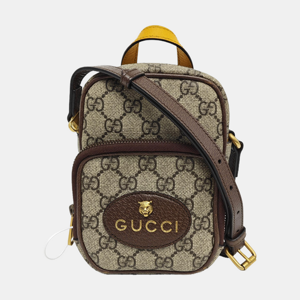 Neo Vintage Mini Monogram Coated Canvas Brown