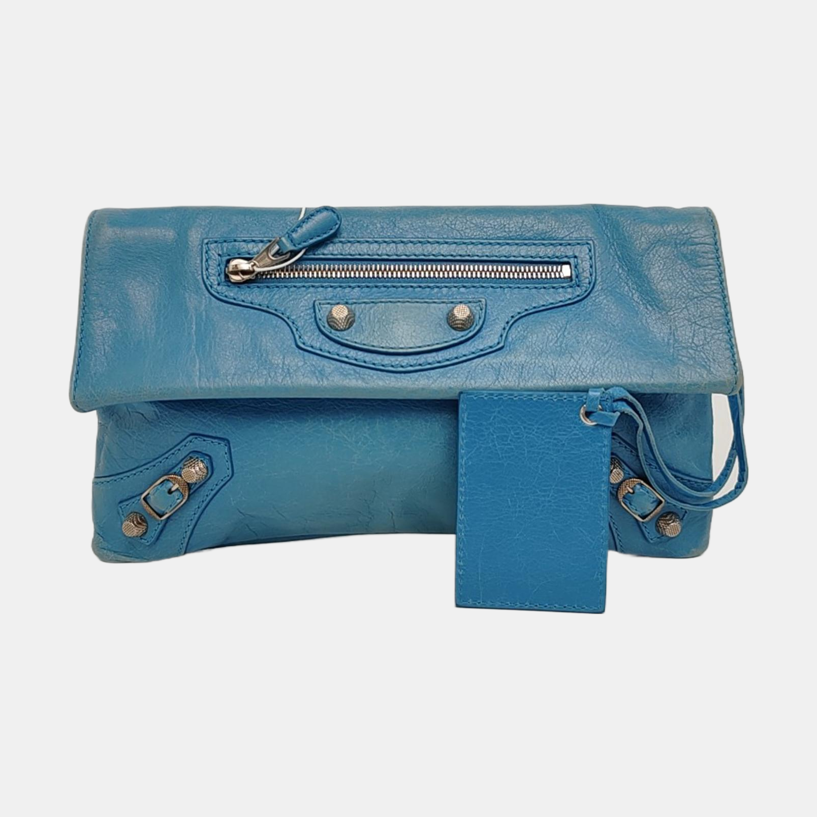 Authenticated pre-owned  Classic City Lambskin Blue - Clutch at Looply