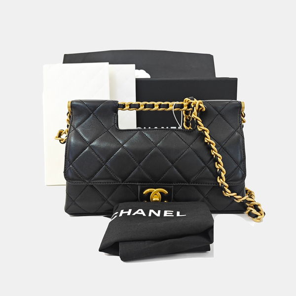 Quilted Lambskin Black