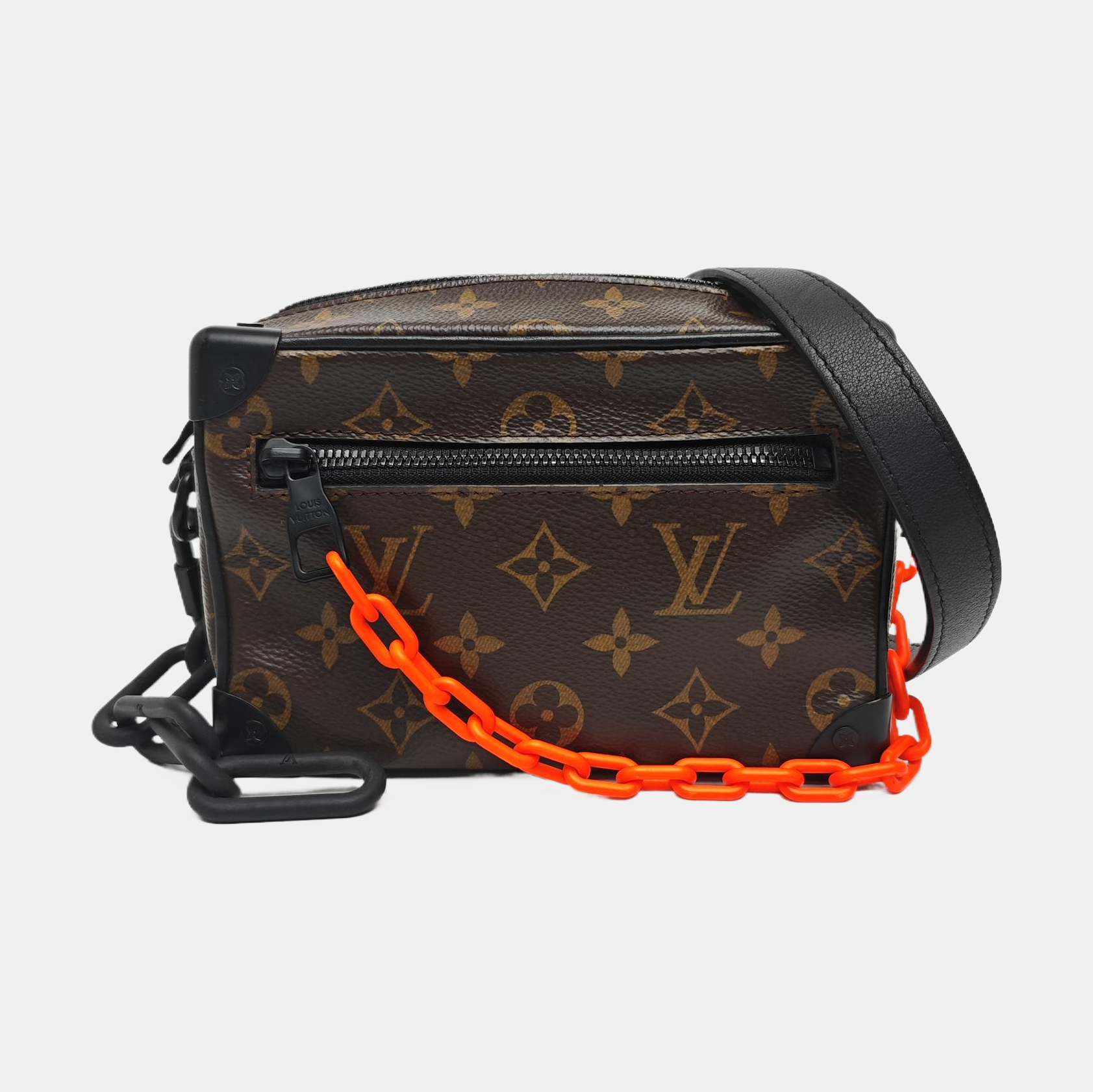 SOFT TRUNK Mini Monogram Coated Canvas Brown