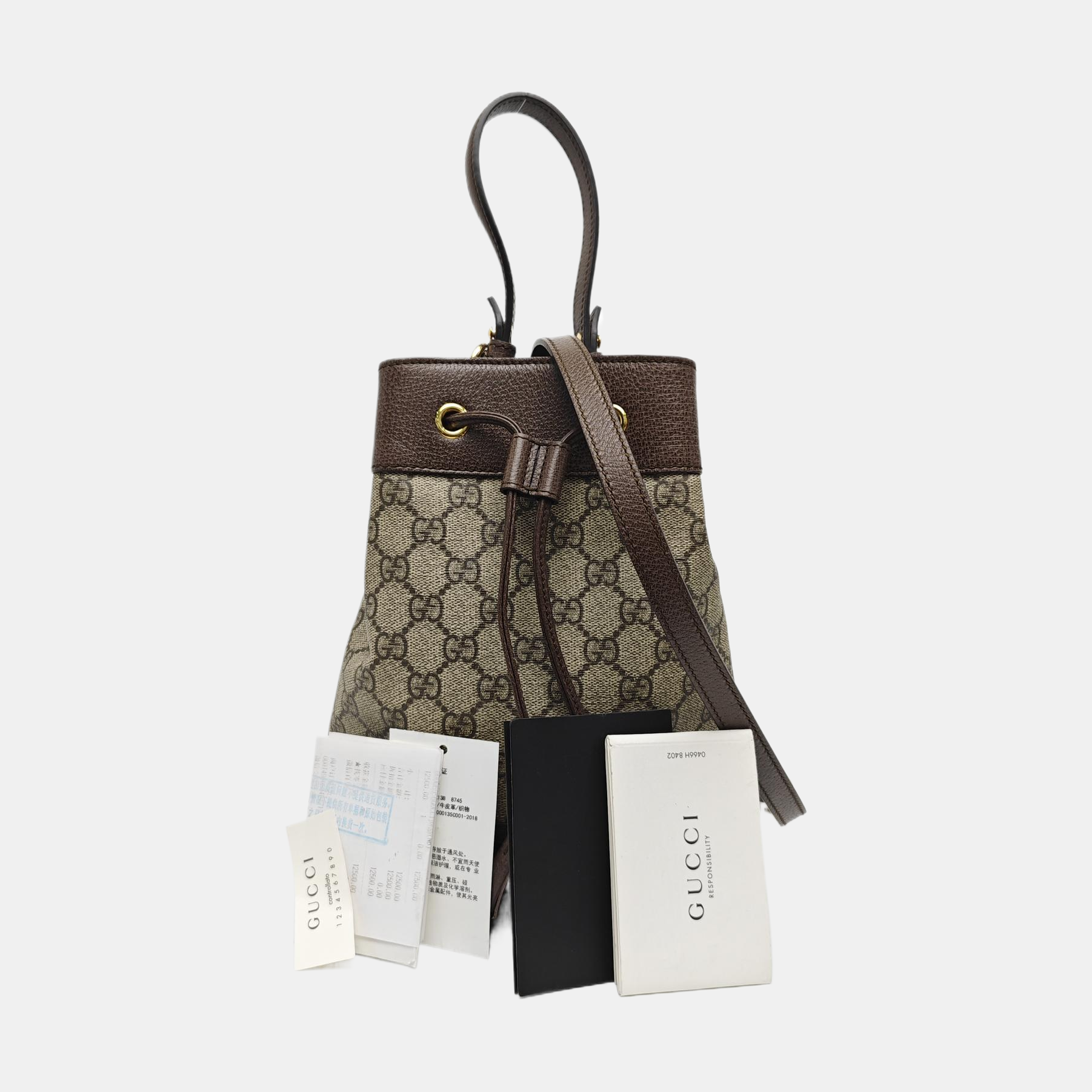 Ophidia Small Monogram Coated Canvas Beige
