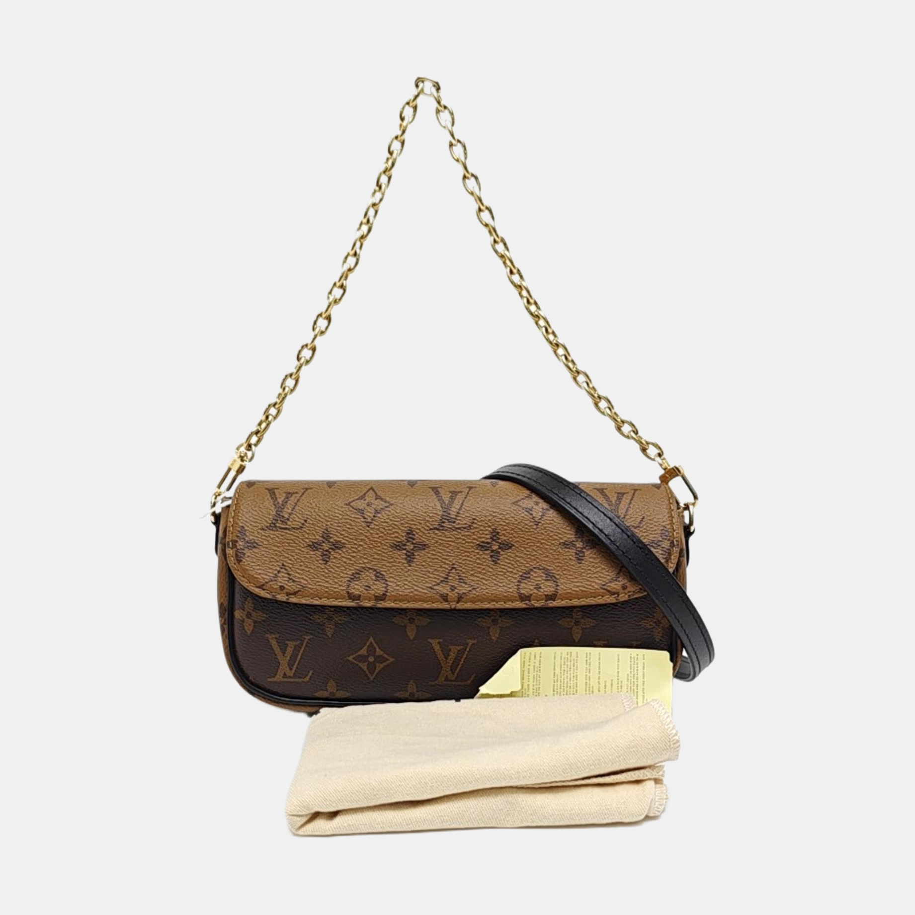 IVY Monogram Coated Canvas Brown